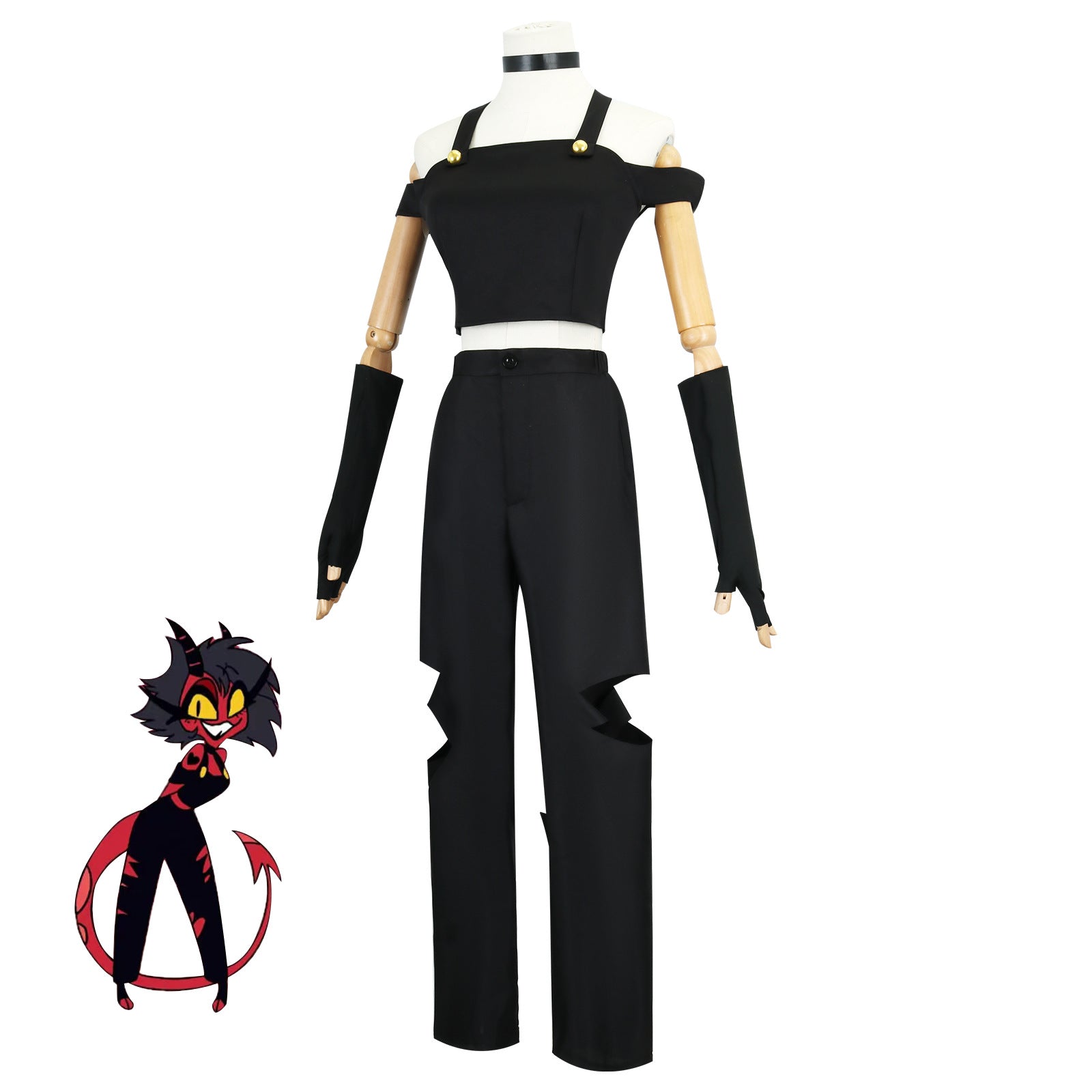 Hazbin Hotel Helluva Millie Cosplay Costume Set