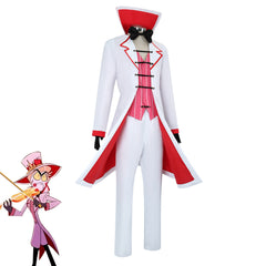 Hazbin Hotel Lucifer Morningstar Cosplay Costume Suit Outfit Hat Full Set