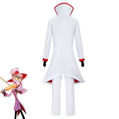Hazbin Hotel Lucifer Morningstar Cosplay Costume Suit Outfit Hat Full Set
