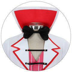 Hazbin Hotel Lucifer Morningstar Cosplay Costume Suit Outfit Hat Full Set
