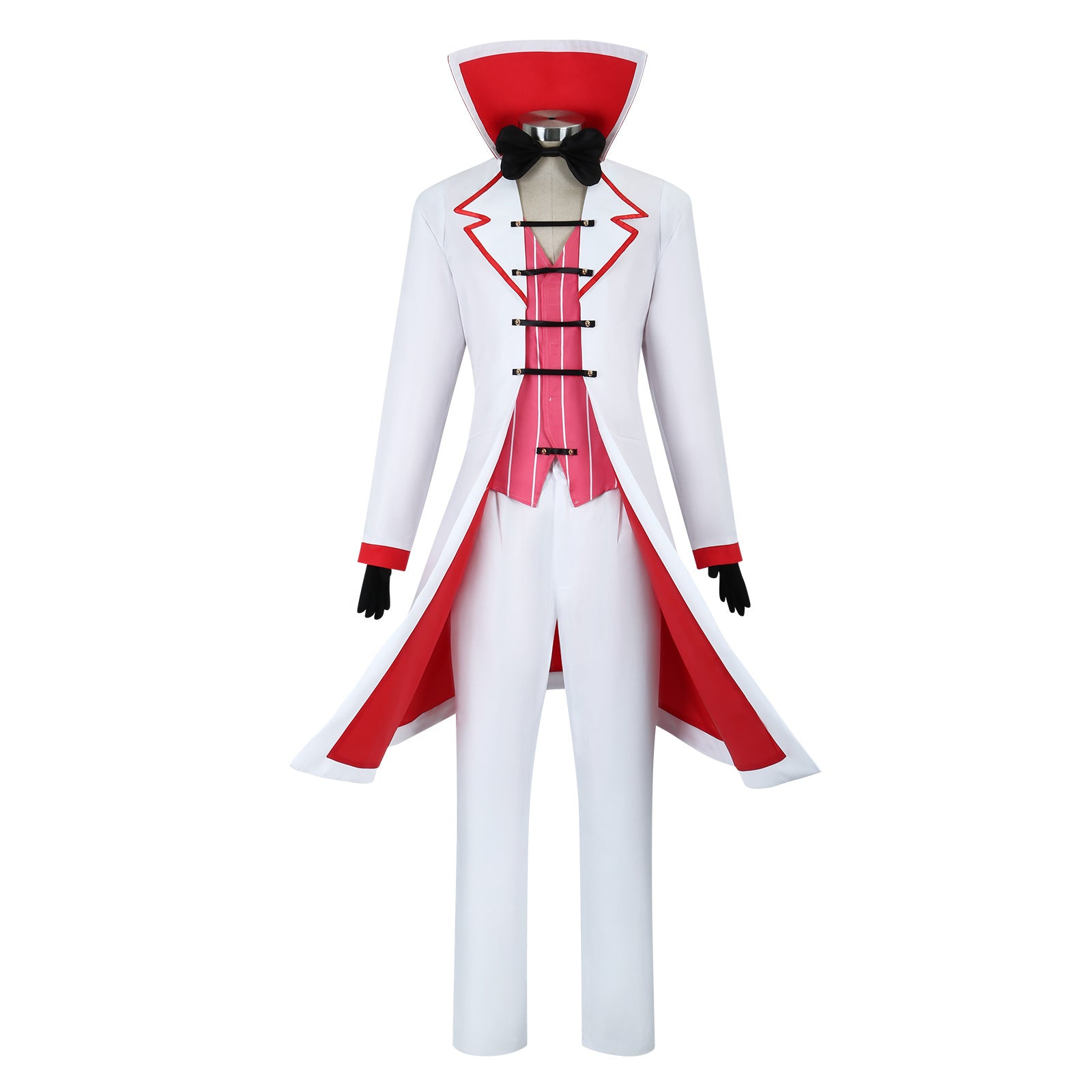 Hazbin Hotel Lucifer Morningstar Cosplay Costume Suit Outfit Hat Full Set