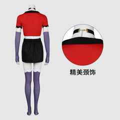 Hazbin Hotel Vaggie Cosplay Costume Red Suit