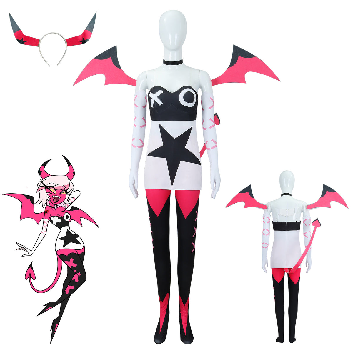 Hazbin Hotel Veronica Meday Cosplay Costume Set