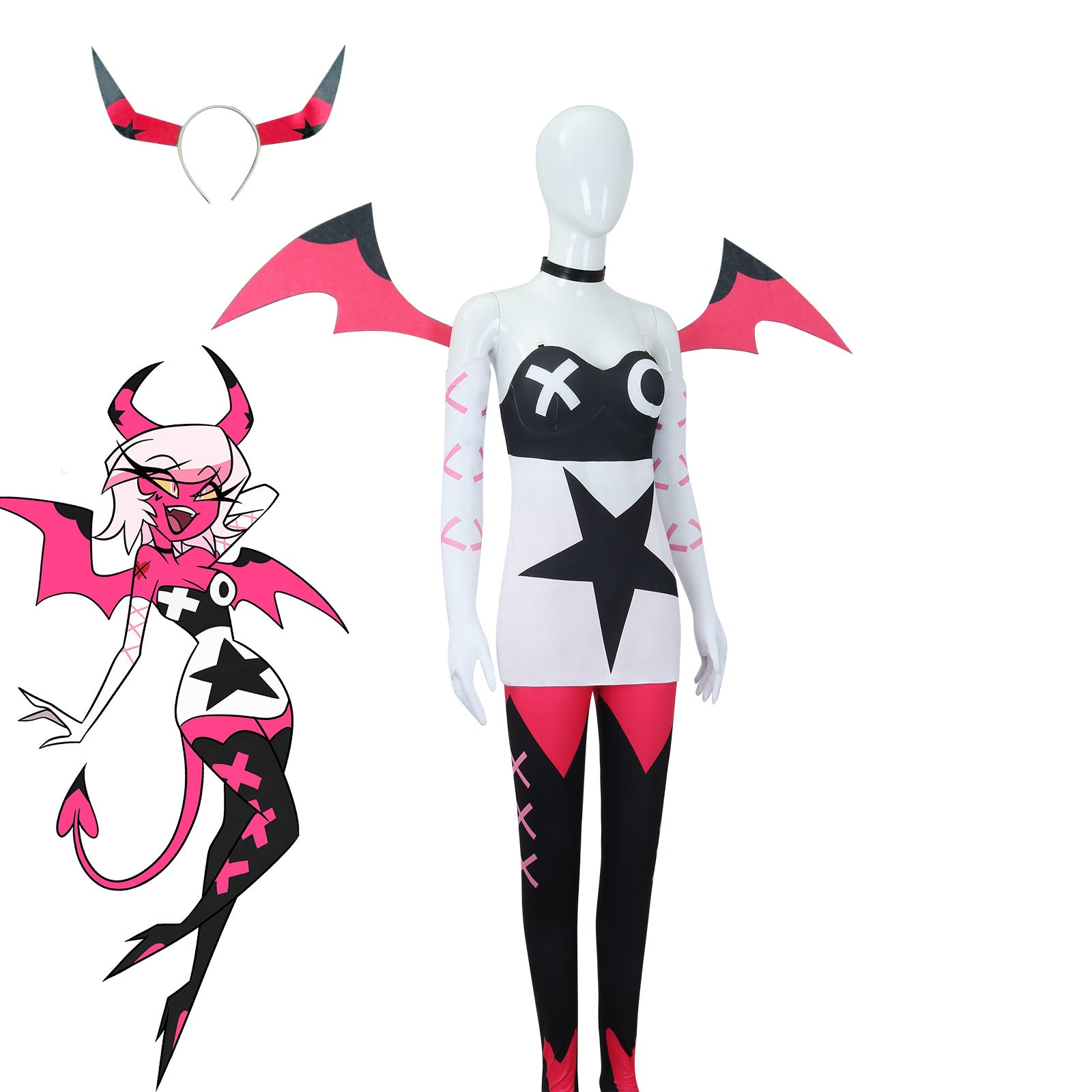 Hazbin Hotel Veronica Meday Cosplay Costume Set