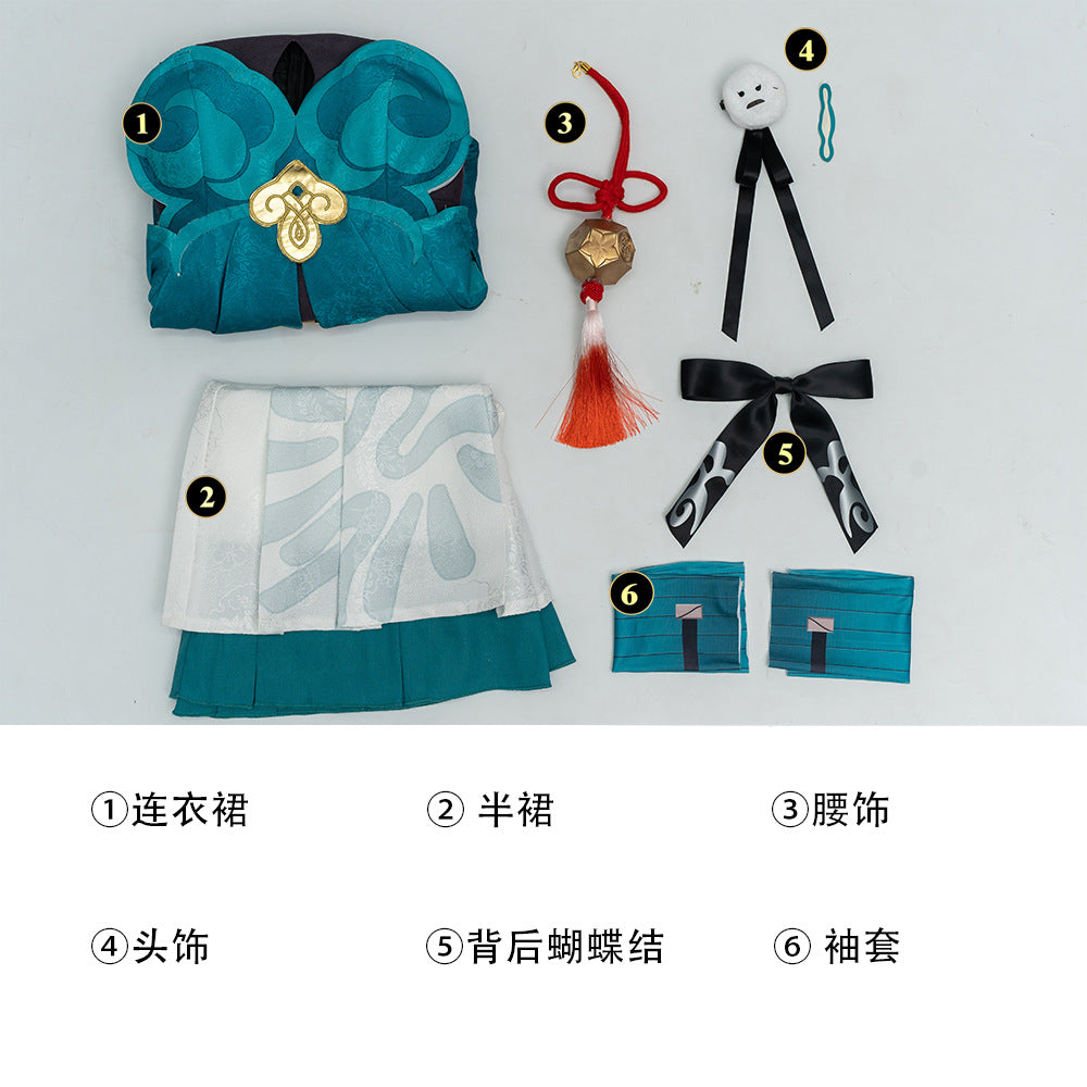 Honkai: Star Rail Qingque Cosplay Costume Anime Game Outfit