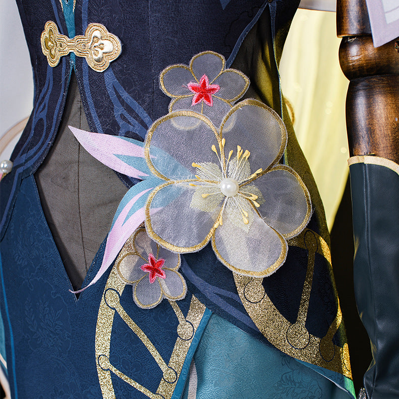 Honkai: Star Rail Ruan Mei Cosplay Costumes Full Set Chinese Cheongsam