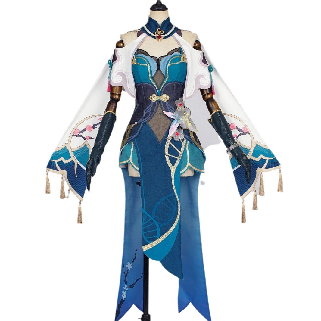 Honkai: Star Rail Ruan Mei Cosplay Costumes Full Set Chinese Cheongsam