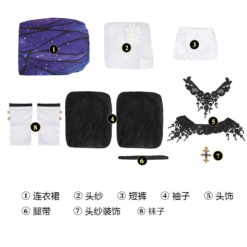 Honkai Impact 3 Aponia Cosplay Costumes Nun's Outfit