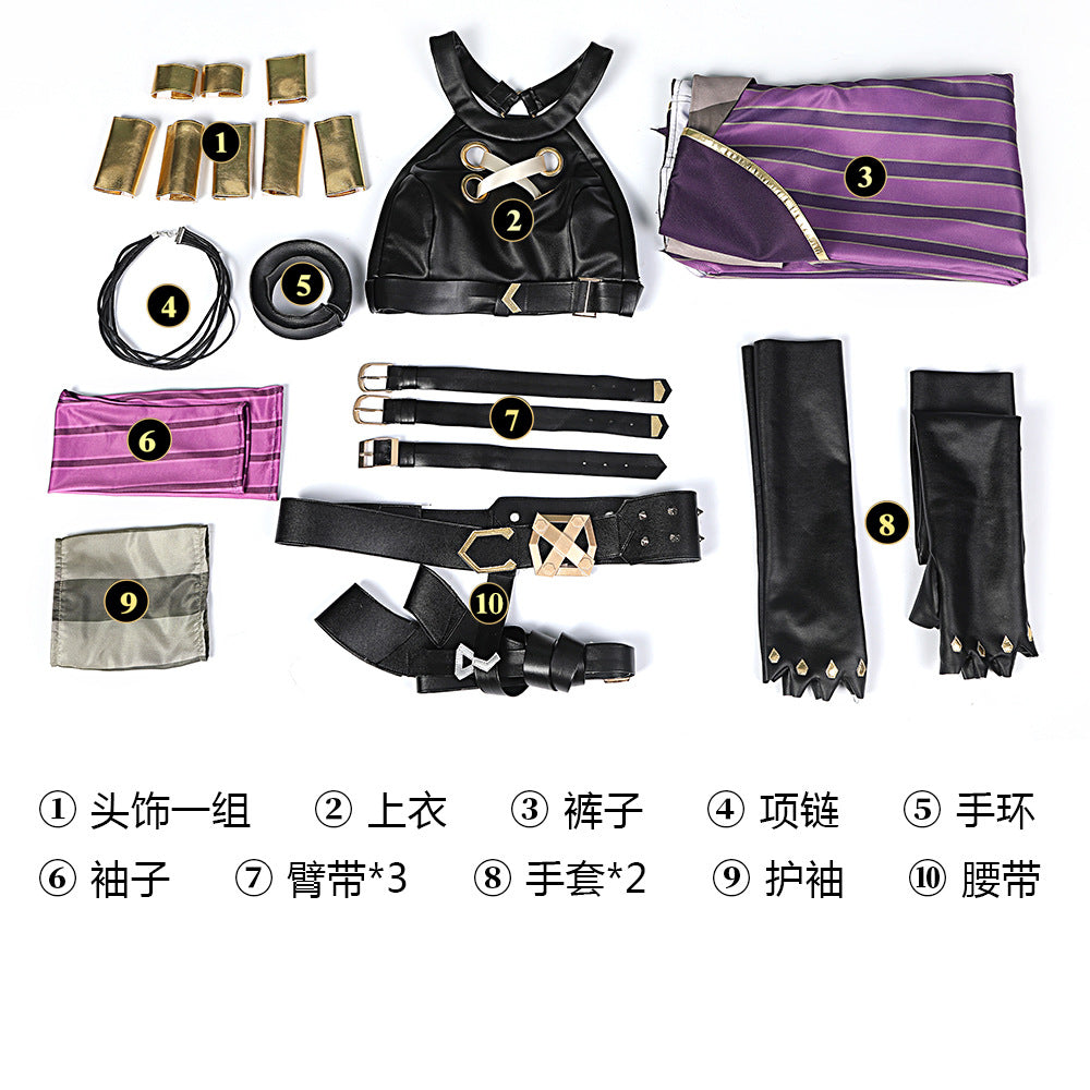 LOL League of Legends Battle of the Twin Cities Jinx Cosplay Costume Game Outfit Full Set