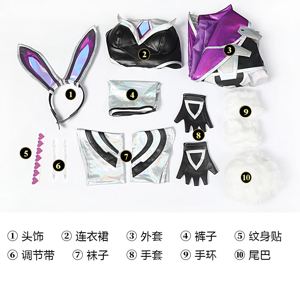 LOL League of Legends Illusory Spirit Warriors Miss Fortune Complete Cosplay Costume