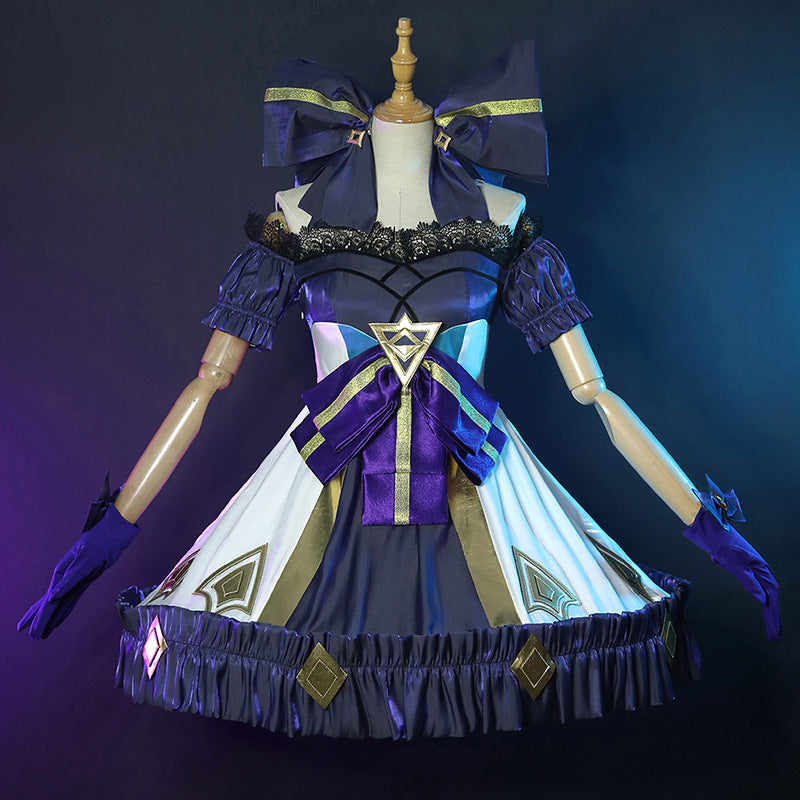 LOL League of Legends Lingrova Gwen Cosplay Costume Dress Full Set