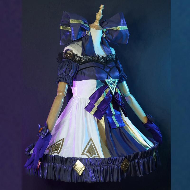 LOL League of Legends Lingrova Gwen Cosplay Costume Dress Full Set