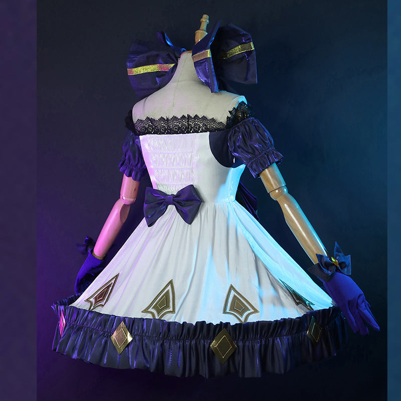 LOL League of Legends Lingrova Gwen Cosplay Costume Dress Full Set