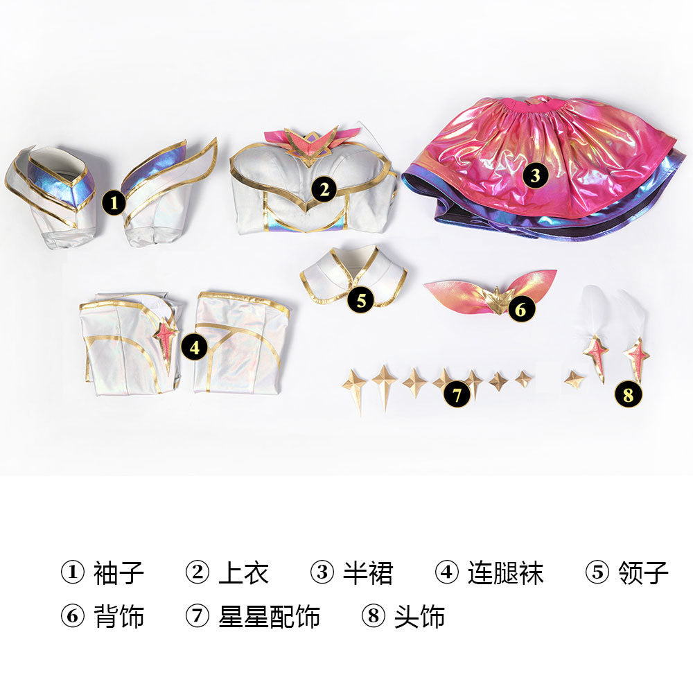 LOL League of Legends Star Guardian Kai'Sa Cosplay Costume Full Set