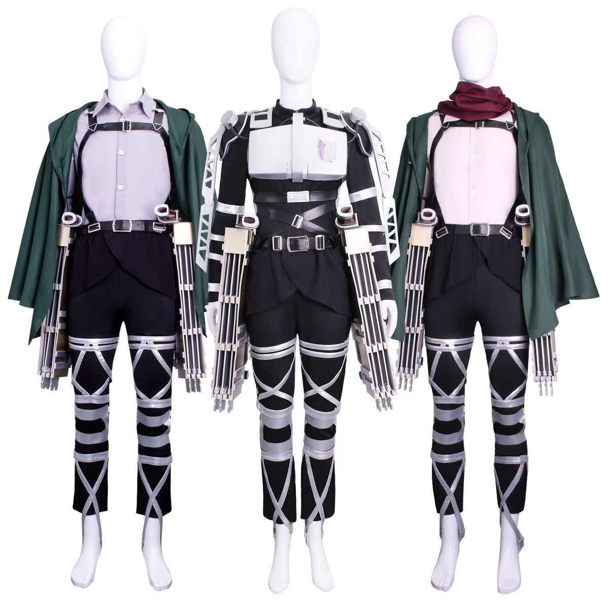 Attack on Titan Shingeki no Kyojin Mikasa Ackerman Costume Set