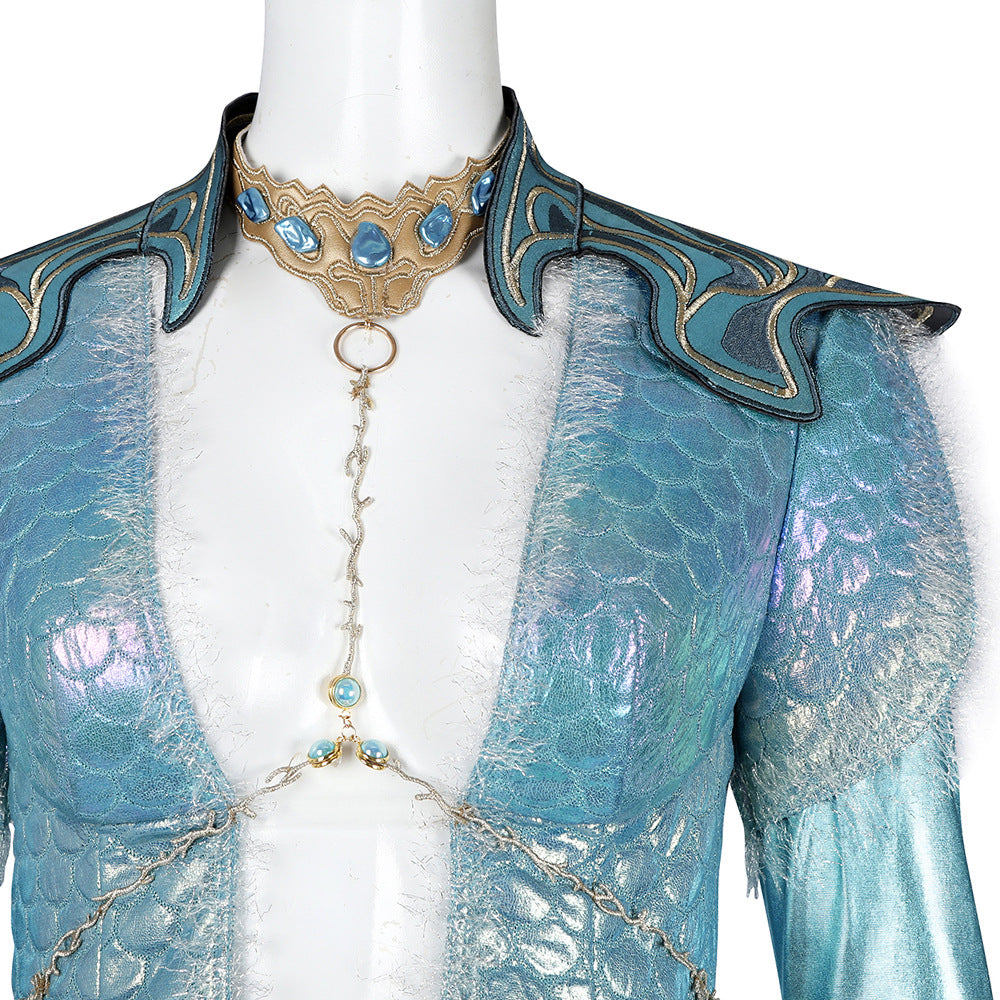 Baldur's Gate 3 Mother of Waves Cosplay Gown Costume Set