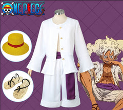 One Piece Chapter Wano Country Sun God Nika Luffy Cosplay Costume Set