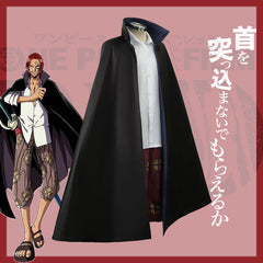 One Piece Shanks Cosplay Clothing Shirt Jacket Costume Complete Set