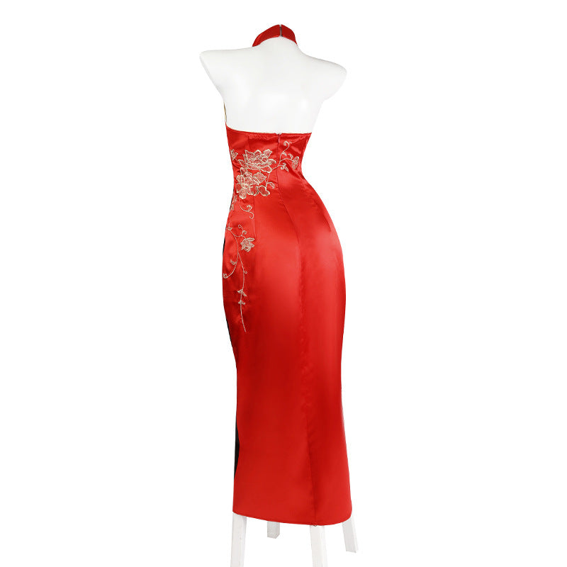 Resident Evil 4 Remake Ada Wong Cosplay Costume Complete Set Chinese Cheongsam