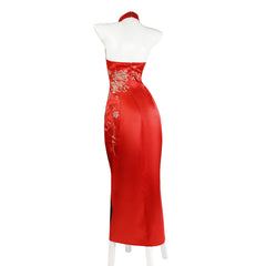 Resident Evil 4 Remake Ada Wong Cosplay Costume Complete Set Chinese Cheongsam