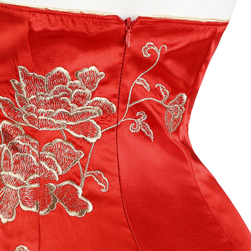 Resident Evil 4 Remake Ada Wong Cosplay Costume Complete Set Chinese Cheongsam