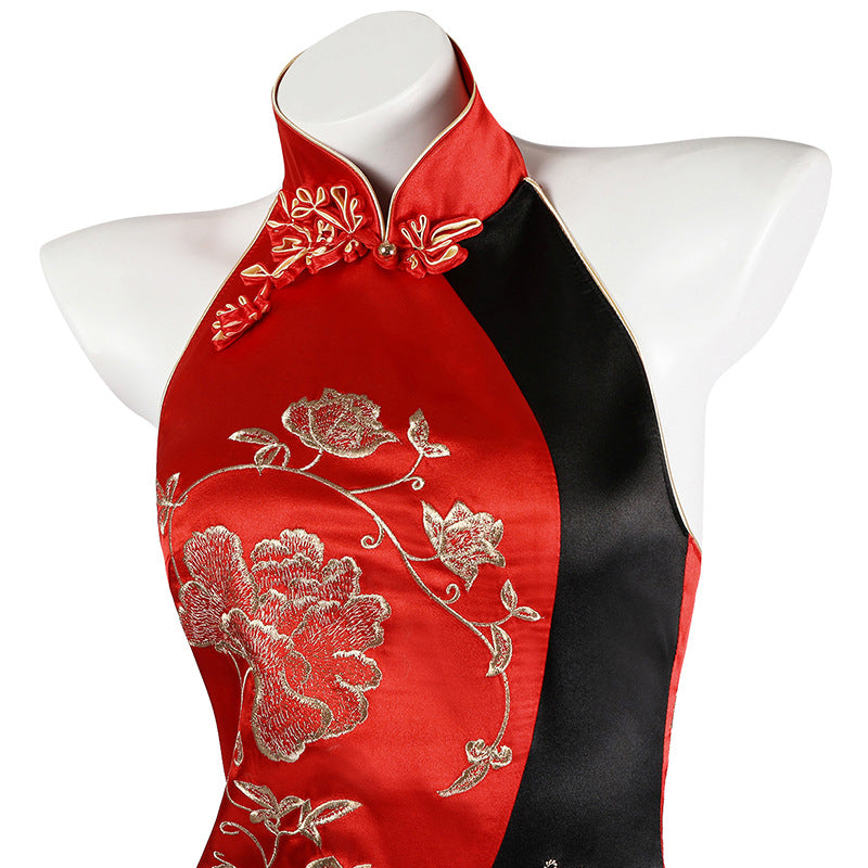 Resident Evil 4 Remake Ada Wong Cosplay Costume Complete Set Chinese Cheongsam