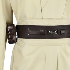 Movie Star Wars Episode 1-The Phantom Menace: Qui-Gon Jinn Cosplay Costume Cloak Set