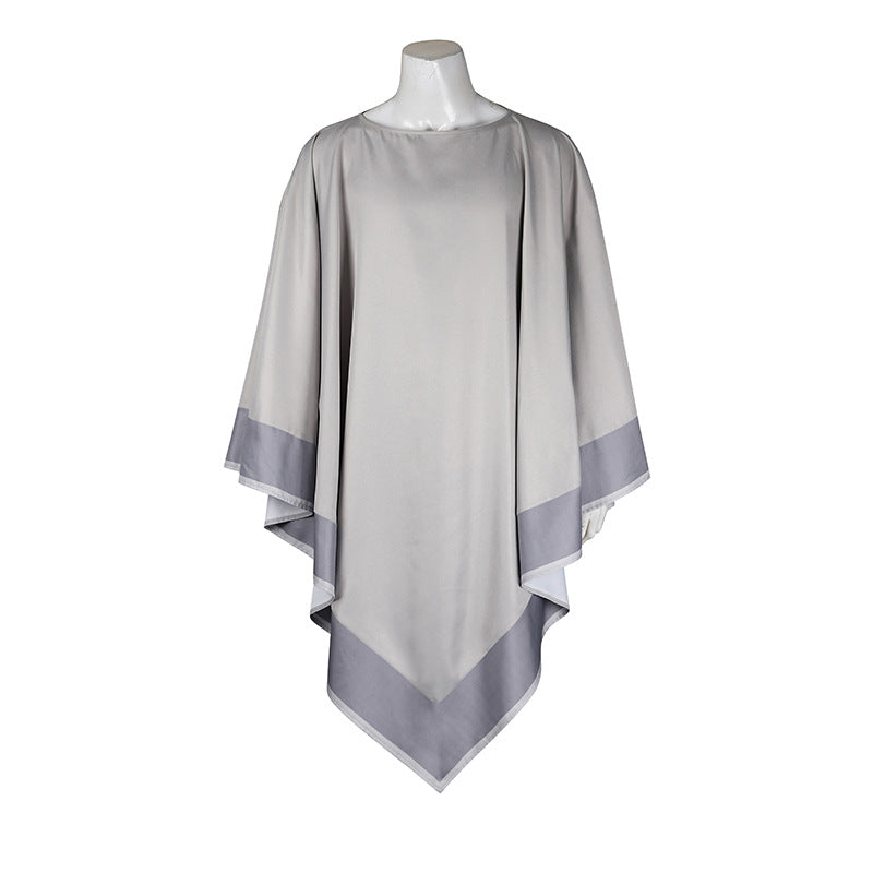 Movie Star Wars Episode 1-The Phantom Menace: Qui-Gon Jinn Cosplay Costume Robe Cloak