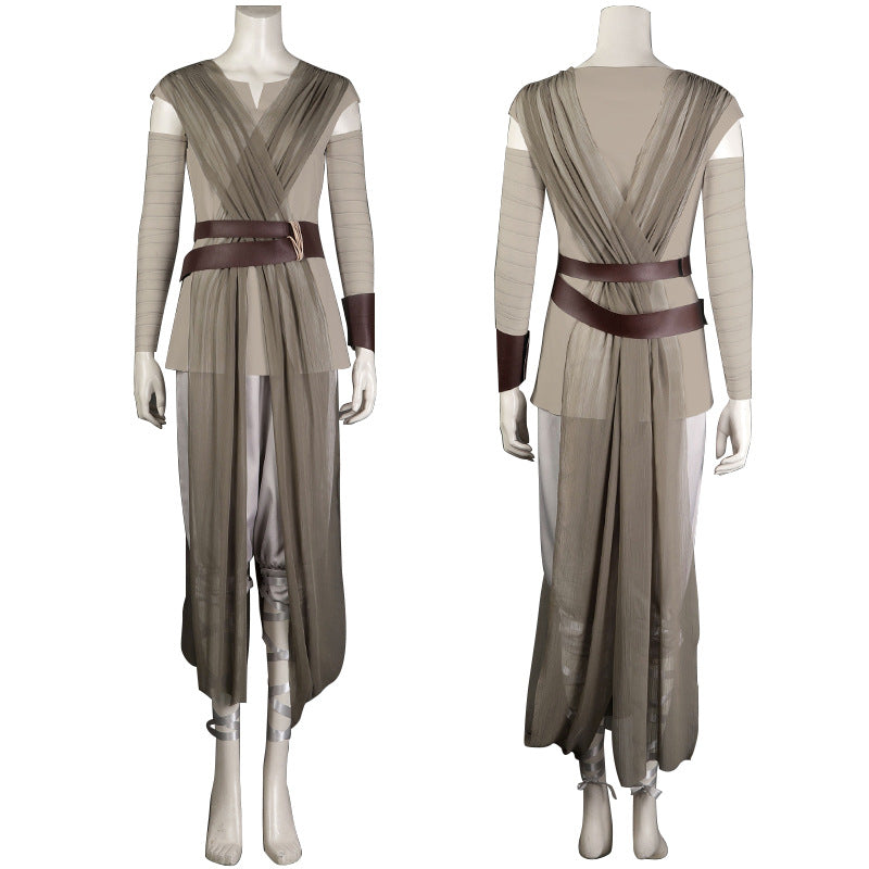 Film Star Wars: The Force Awakens Rey Cosplay Costume Set