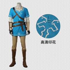 The Legend of Zelda Breath of the Wild Link Cosplay Costume Set