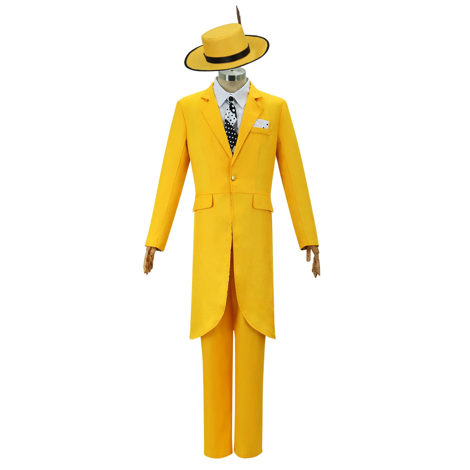 The Mask Jim Carrey Cosplay Costume Clothing Hat Full Set