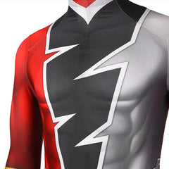 Ryusoulger Red Power Rangers Anzug Cosplay Kostuem Damen Rot