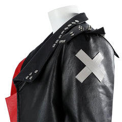 Vi League of Legends Lederjacken-Outfit Cosplay Kostuem Damen Schwarz