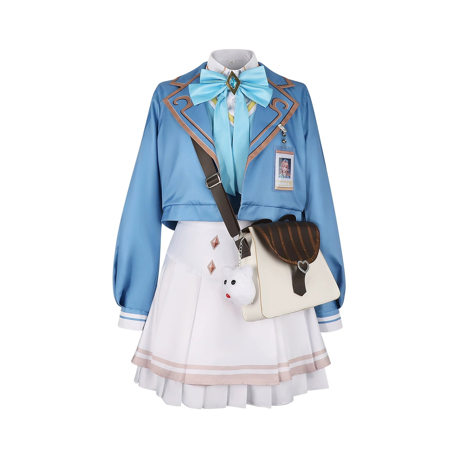 Da Qiao Honor of Kings Blaues Gedaechtniskleid Cosplay Kostuem Damen