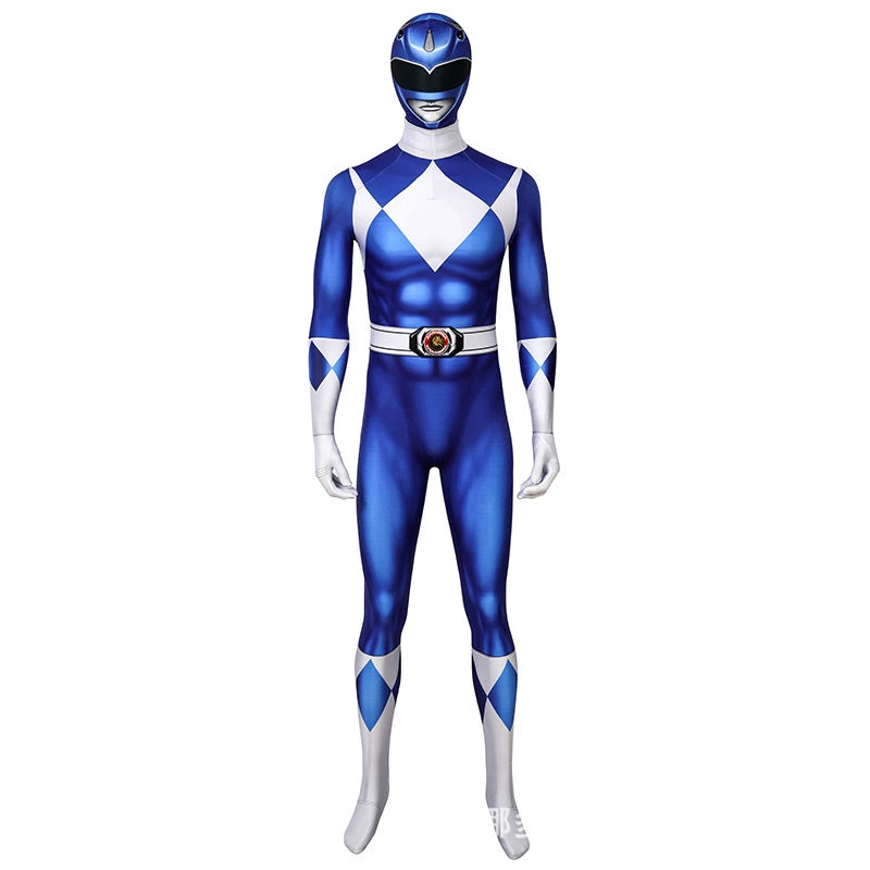 Tricera Ranger Power Rangers Anzug Cosplay Kostuem Damen Blau