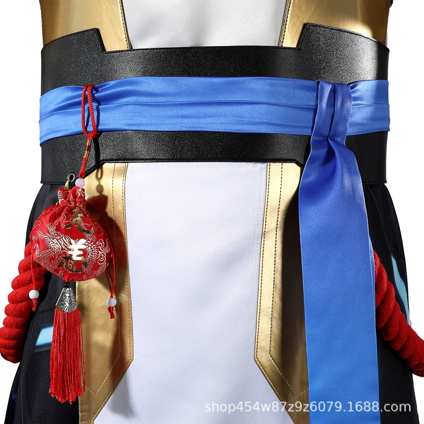 Wuyang Overwatch 2 Wuxia Anzug Cosplay Kostuem Damen Weiss Blau Gold