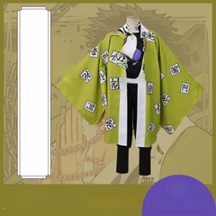 Gyomei Himejima Demon Slayer Jäger-Uniform Cosplay Kostuem Damen Grau