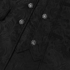 Jacquard-Zweiteiler-Mantel – Retro Langmantel für Halloween & Bühne, HERREN