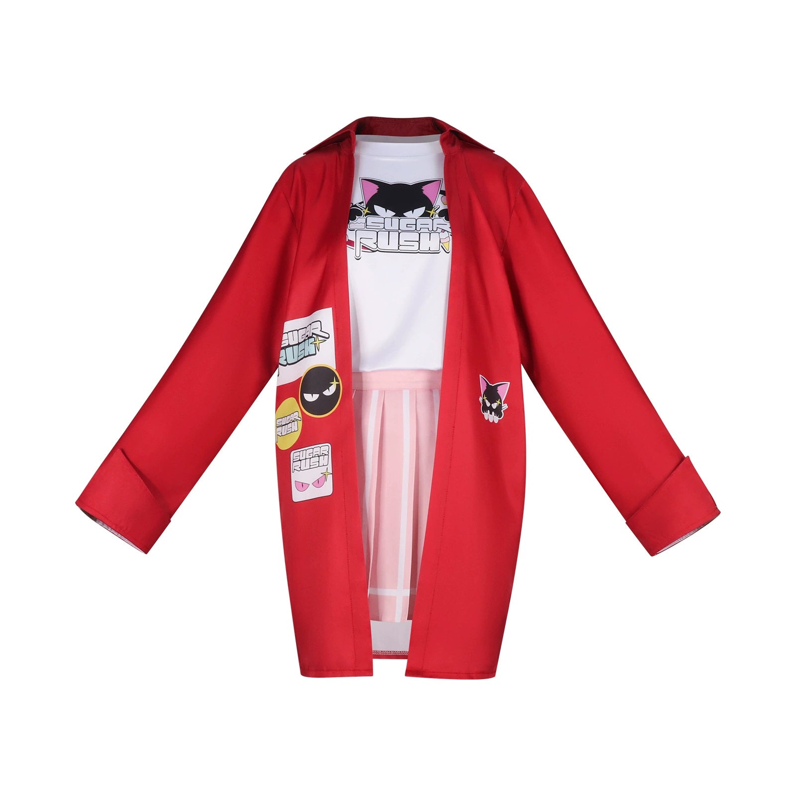Yoshimi Blue Archive Band-Outfit Cosplay Kostuem Damen Rot