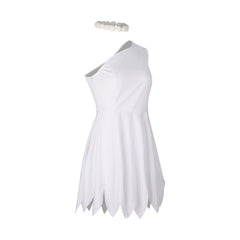 Cave Woman Halloween & Mittelalter Wildes Fellkleid Cosplay Kostuem Damen