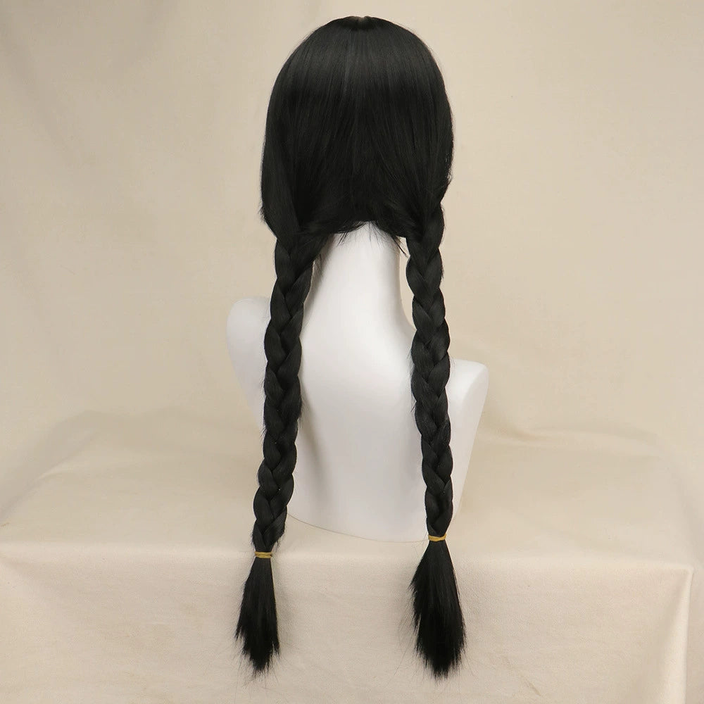 Wednesday Cosplay Peruecke Damen