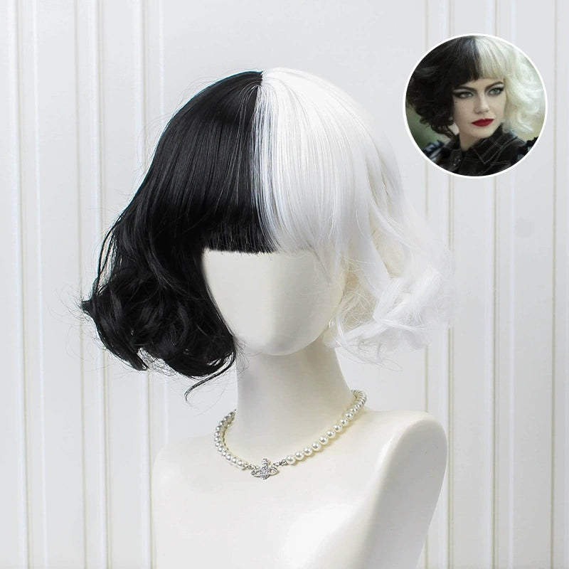 Cruella Cosplay Peruecke Damen
