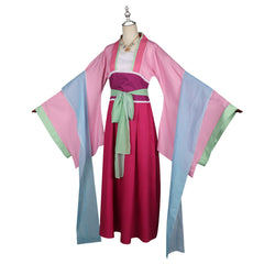 Maomao The Apothecary Diaries Fest-Hanfu Cosplay Kostuem Damen Rosa Dunkelrot