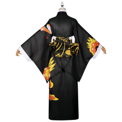 Muzan Kibutsuji Demon Slayer Elegantes Outfit Cosplay Kostuem Damen Weiß Rot
