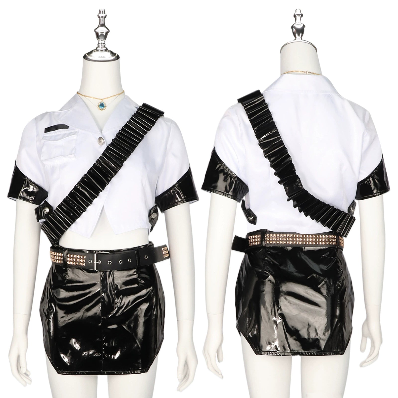 Panty Panty & Stocking Officer Outfit Cosplay Kostuem Damen