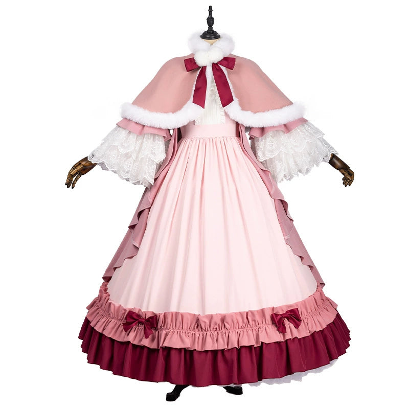 Victorique GOSICK Lolita Kleid Cosplay Kostuem Damen Rosa