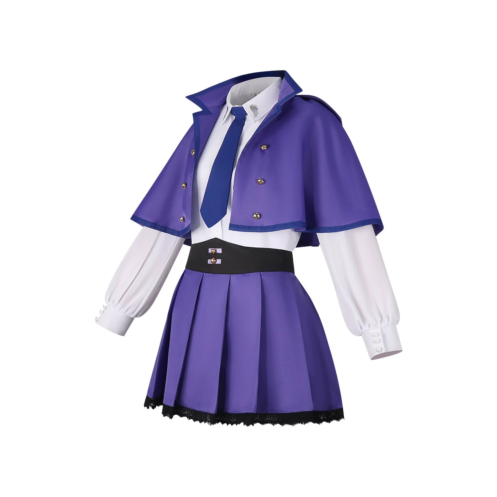 Miku Purple Cape Vocaloid Lila Umhang-Outfit Cosplay Kostuem Damen