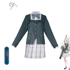 Mio Blue Archive JK-Uniform Cosplay Kostuem Damen Blau