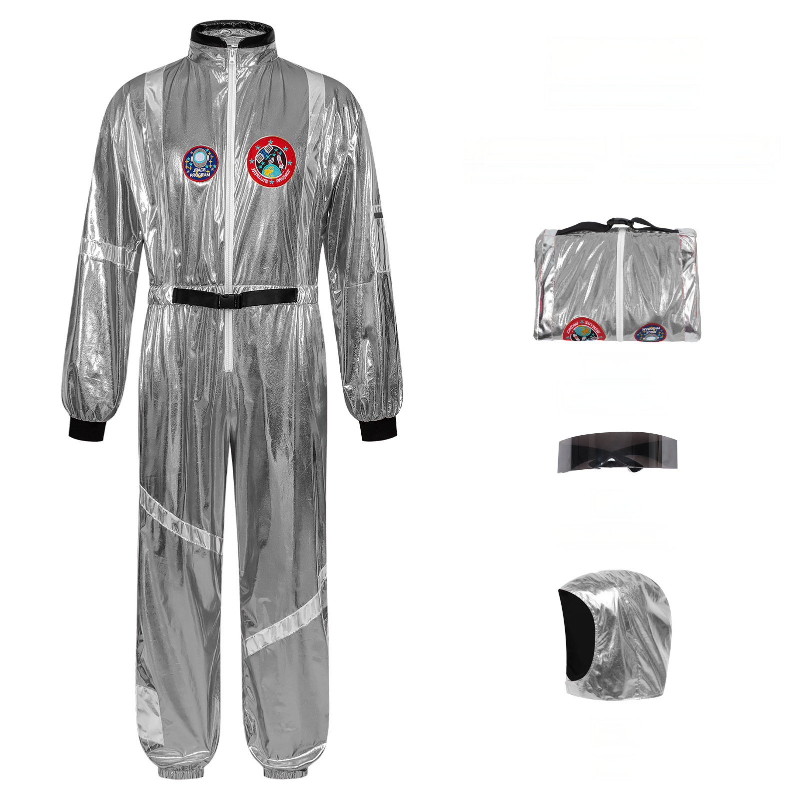 Hippie 70s Space-Kostüm – Disco-Verkleidung für Party, UNISEX
