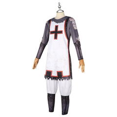 Templerritter Halloween & Mittelalter Ritter Kettenhemd Set Cosplay Kostuem Damen
